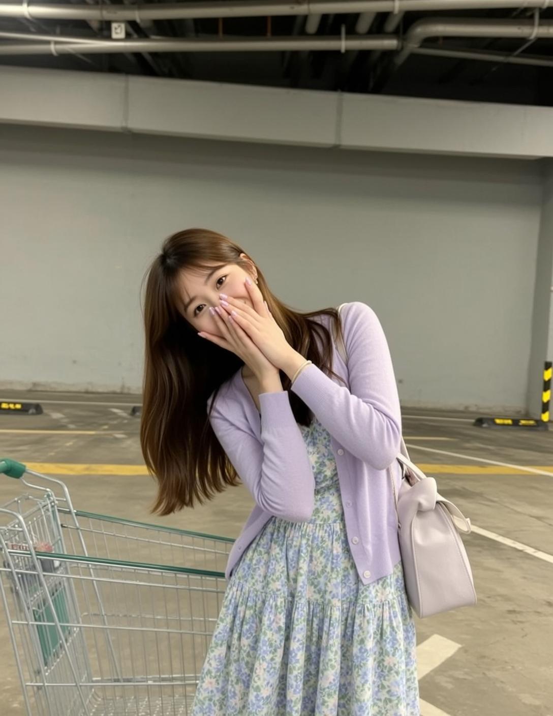 Parking Garage Shy Smile