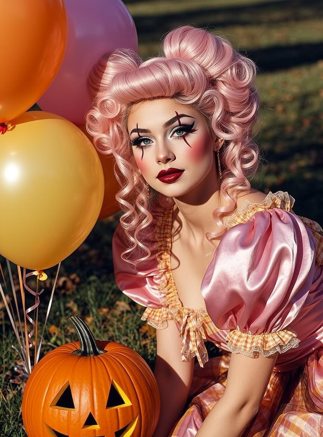 Halloween Recreate This Scene Description Young Clown