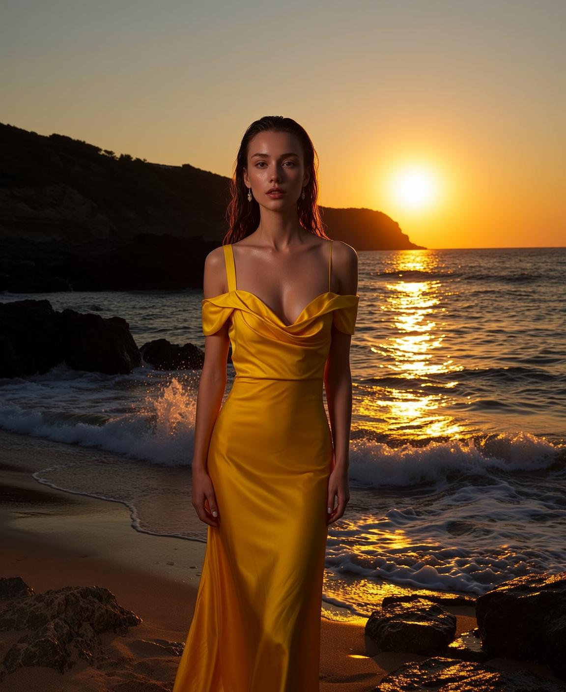 Yellow Sunset Dress