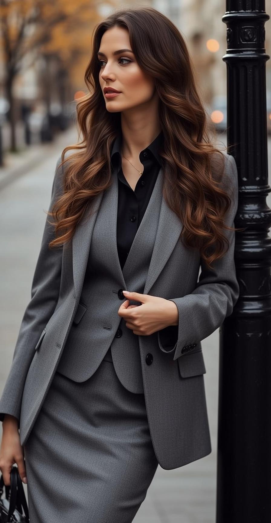 Luxury Young Long Wavy Brown Fair Black