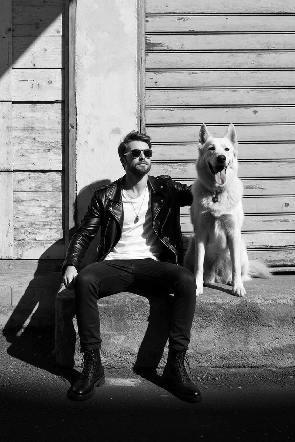 Sunglasses And Necklace In Street Portrait