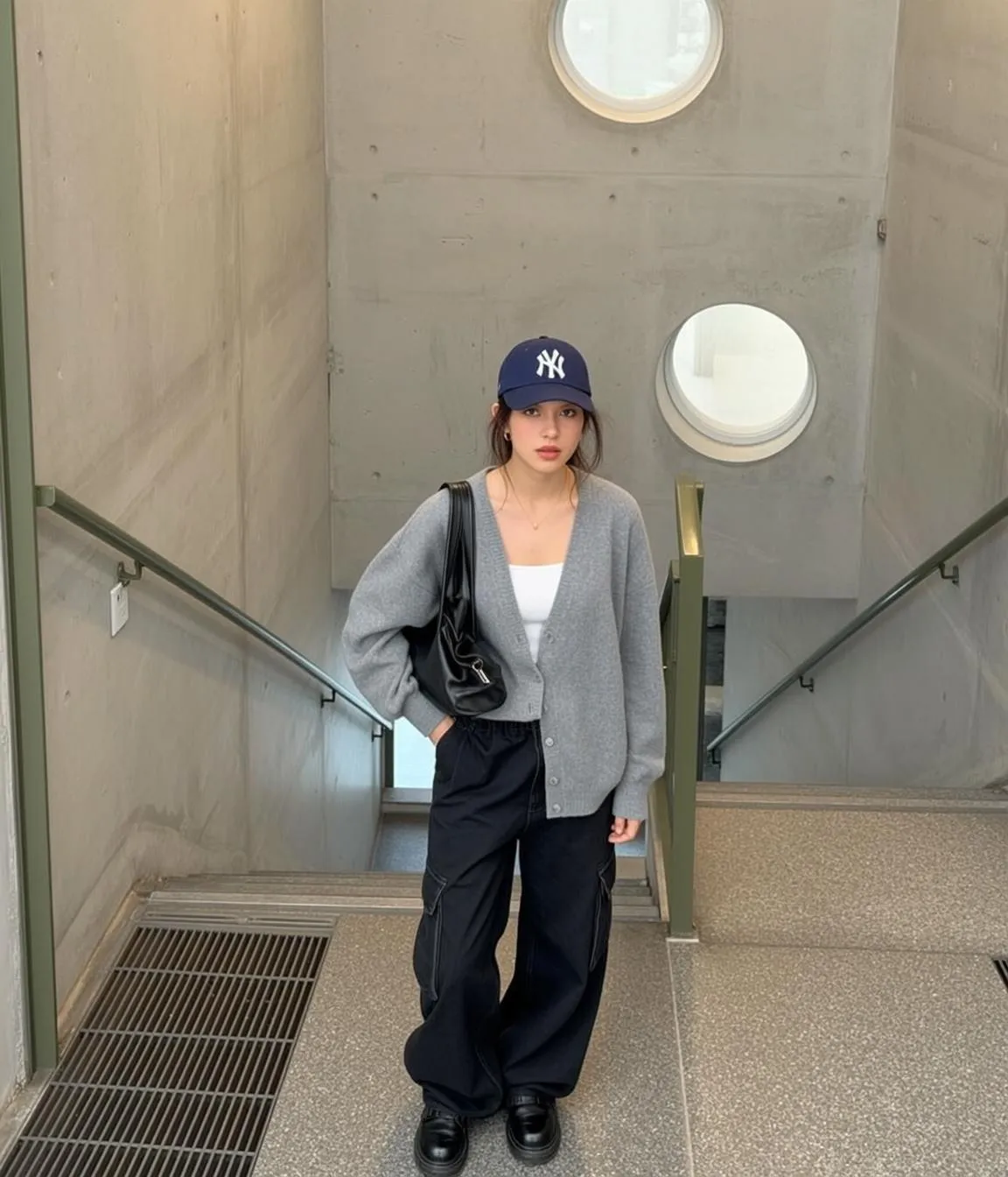 Necklace In Staircase Portrait