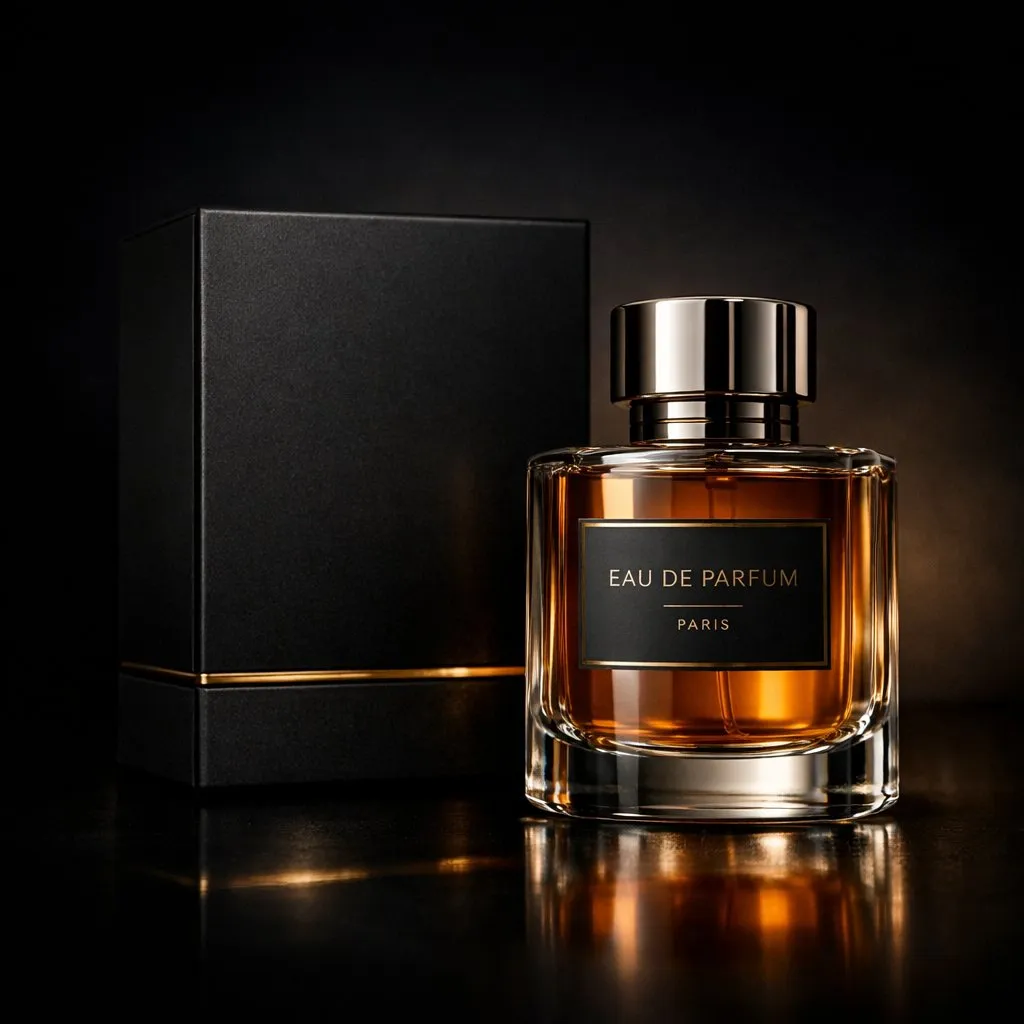 Dark Studio Luxury Perfume Realistic