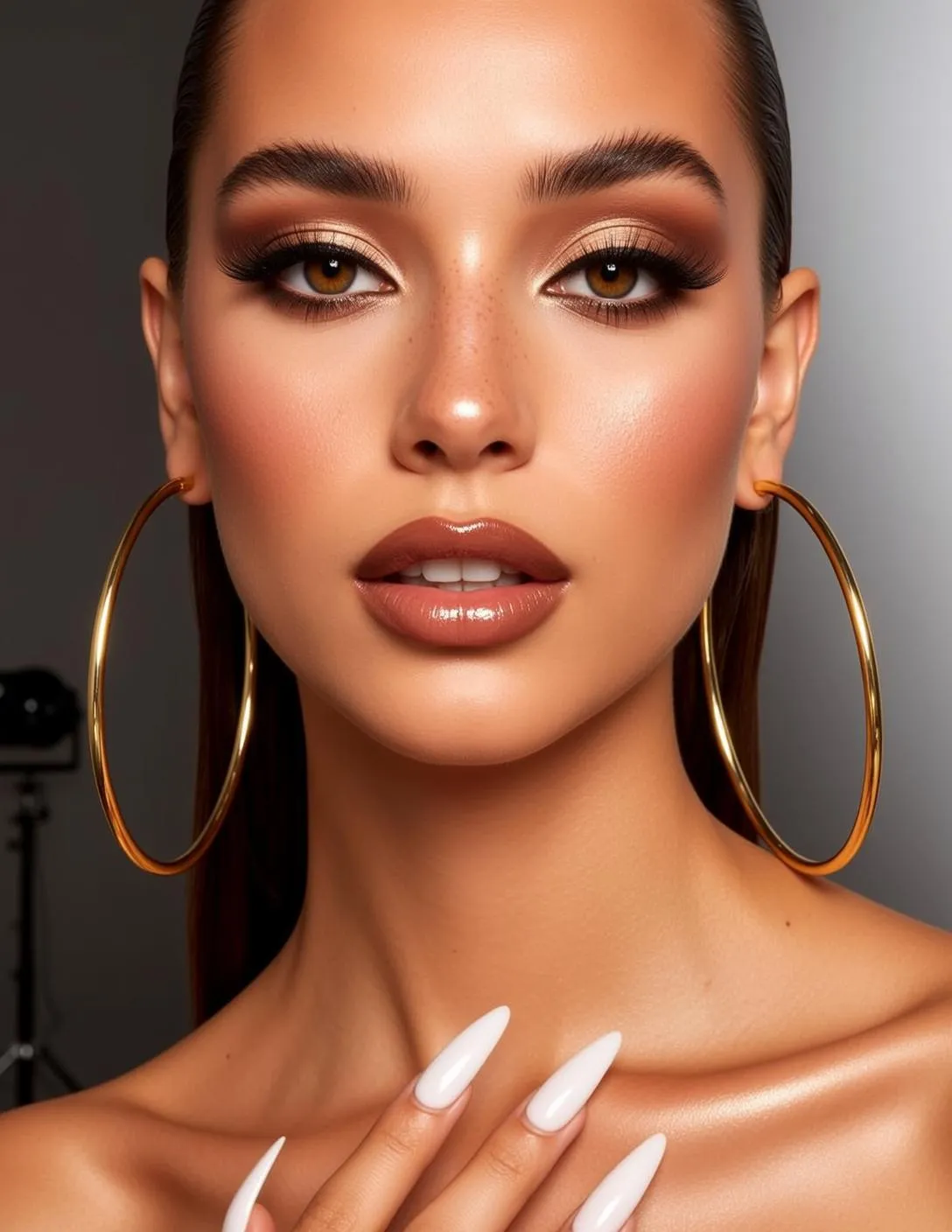 Makeup And Lash Extensions In Fashion Portrait