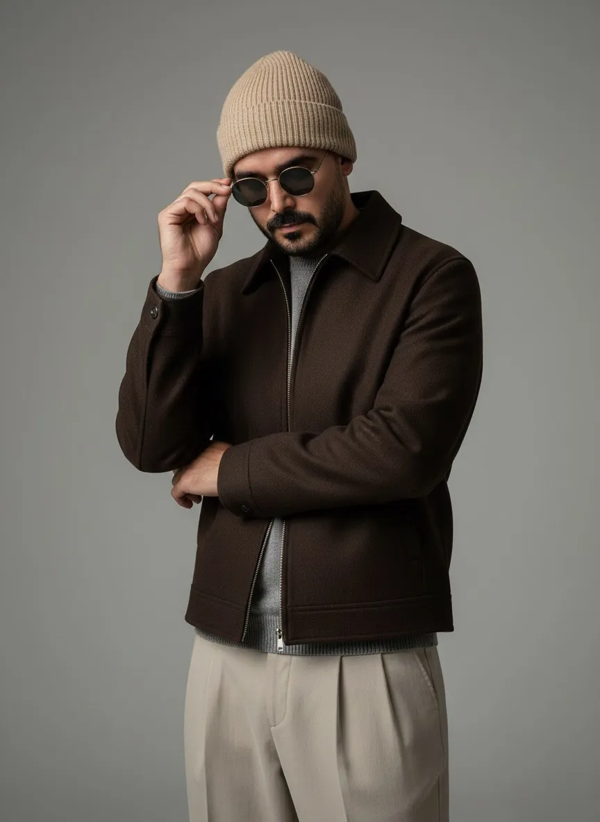 Men's autumnal elegant style