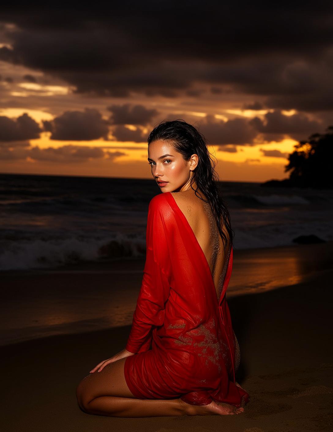 Explore Kneels Sandy Beach Facing Away Looking
