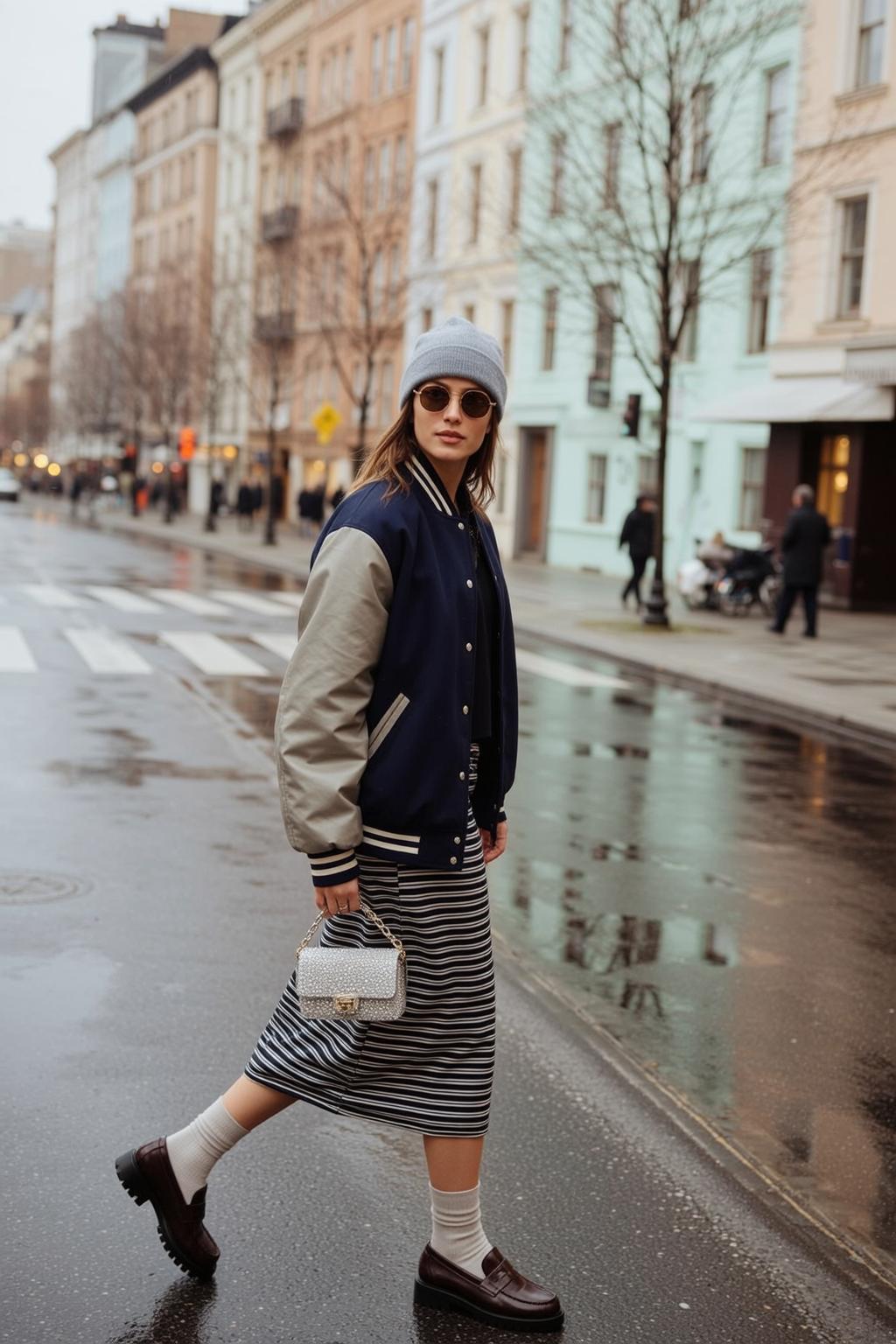 Fashion Week Young Brown Shoulder-length Fair Navy