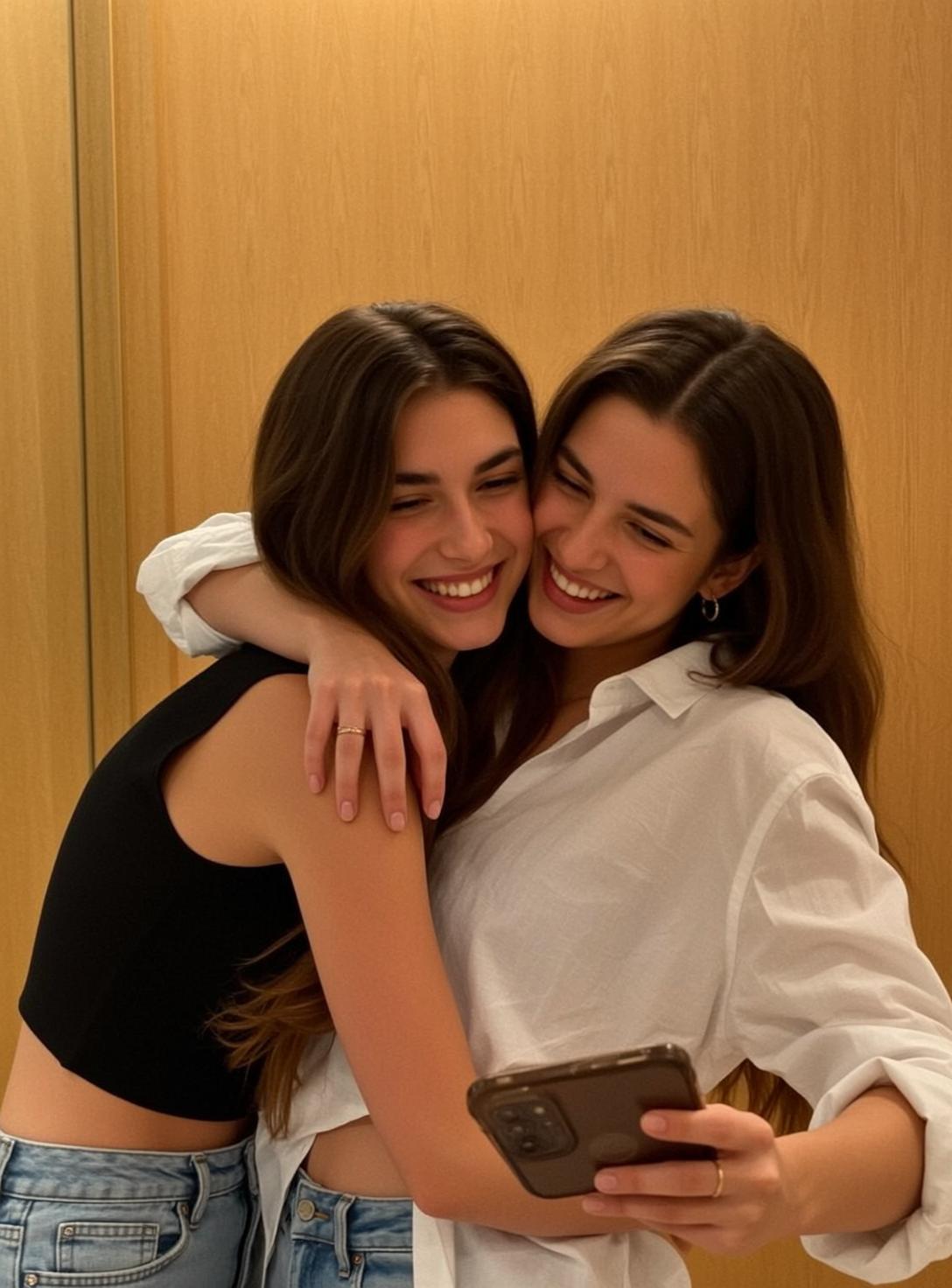 Explore Two Young Women Are Embracing Left