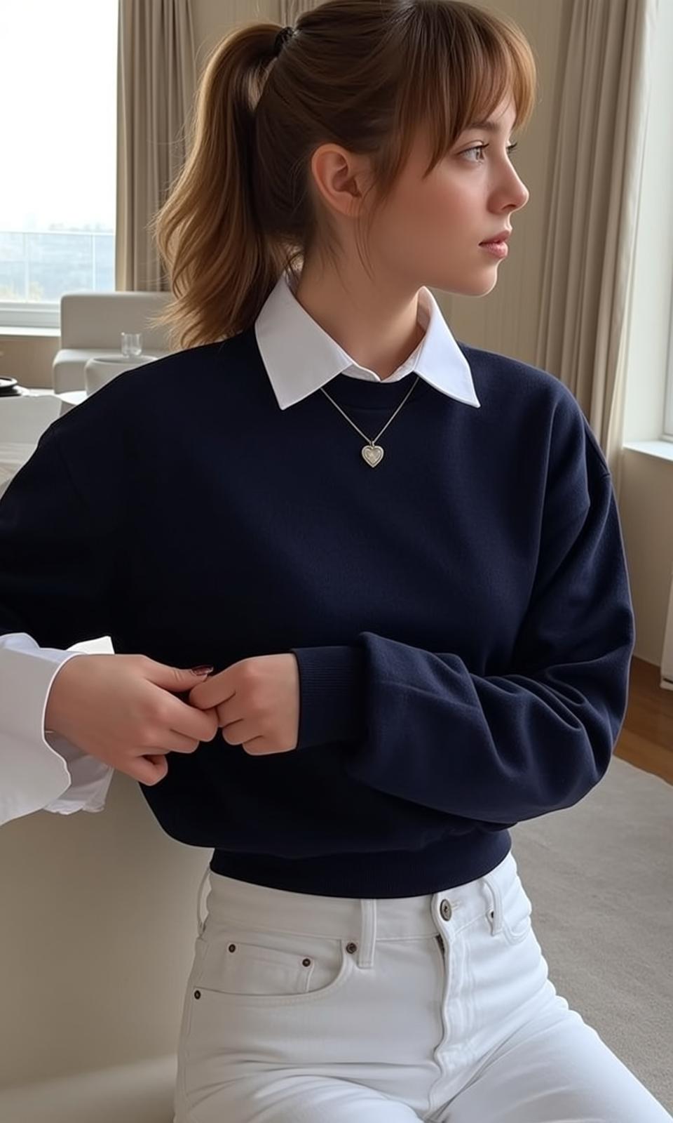 Window Soft Light Casual Outfit