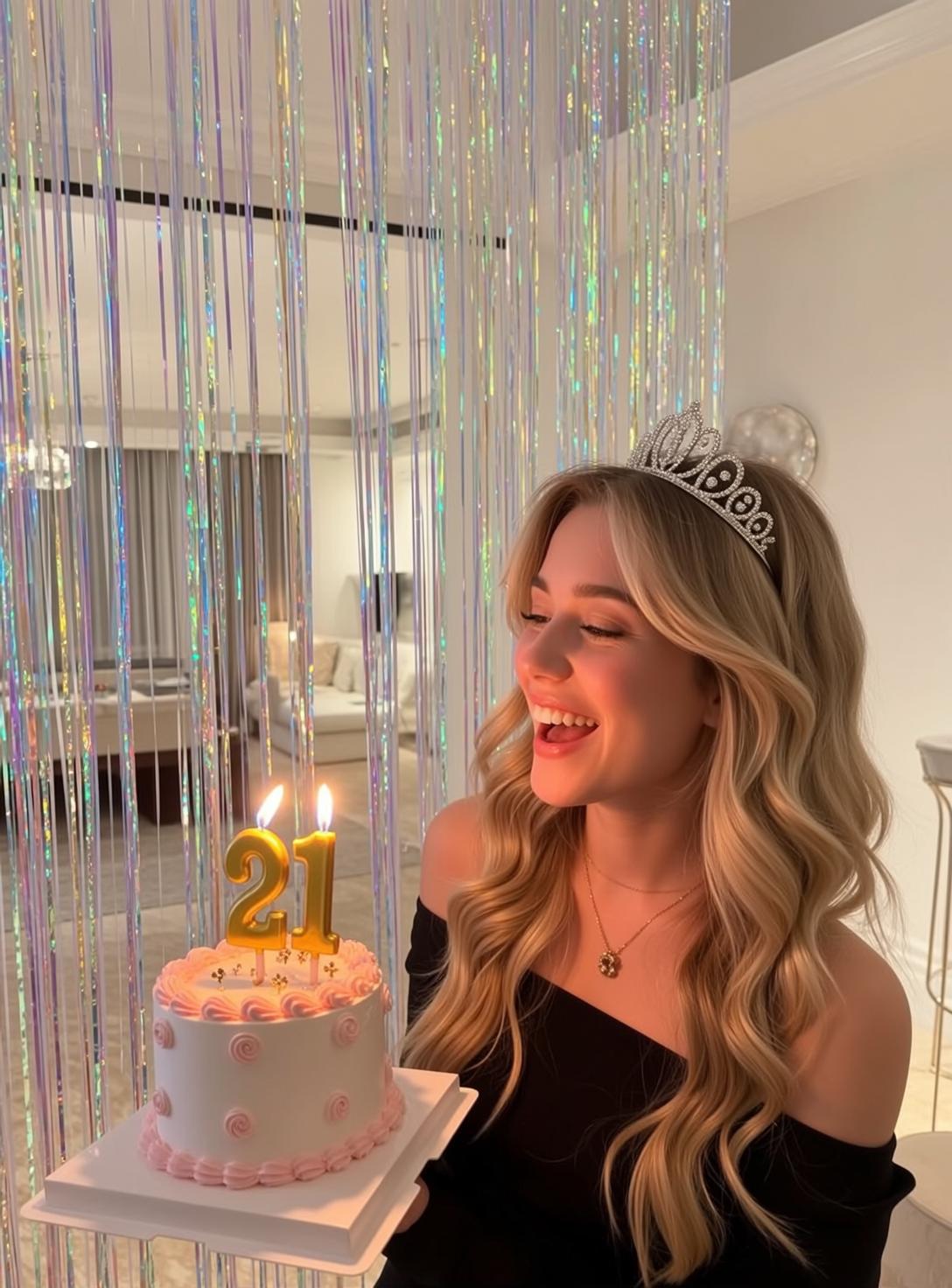 Explore Young Holding White Cake Pink Frosting
