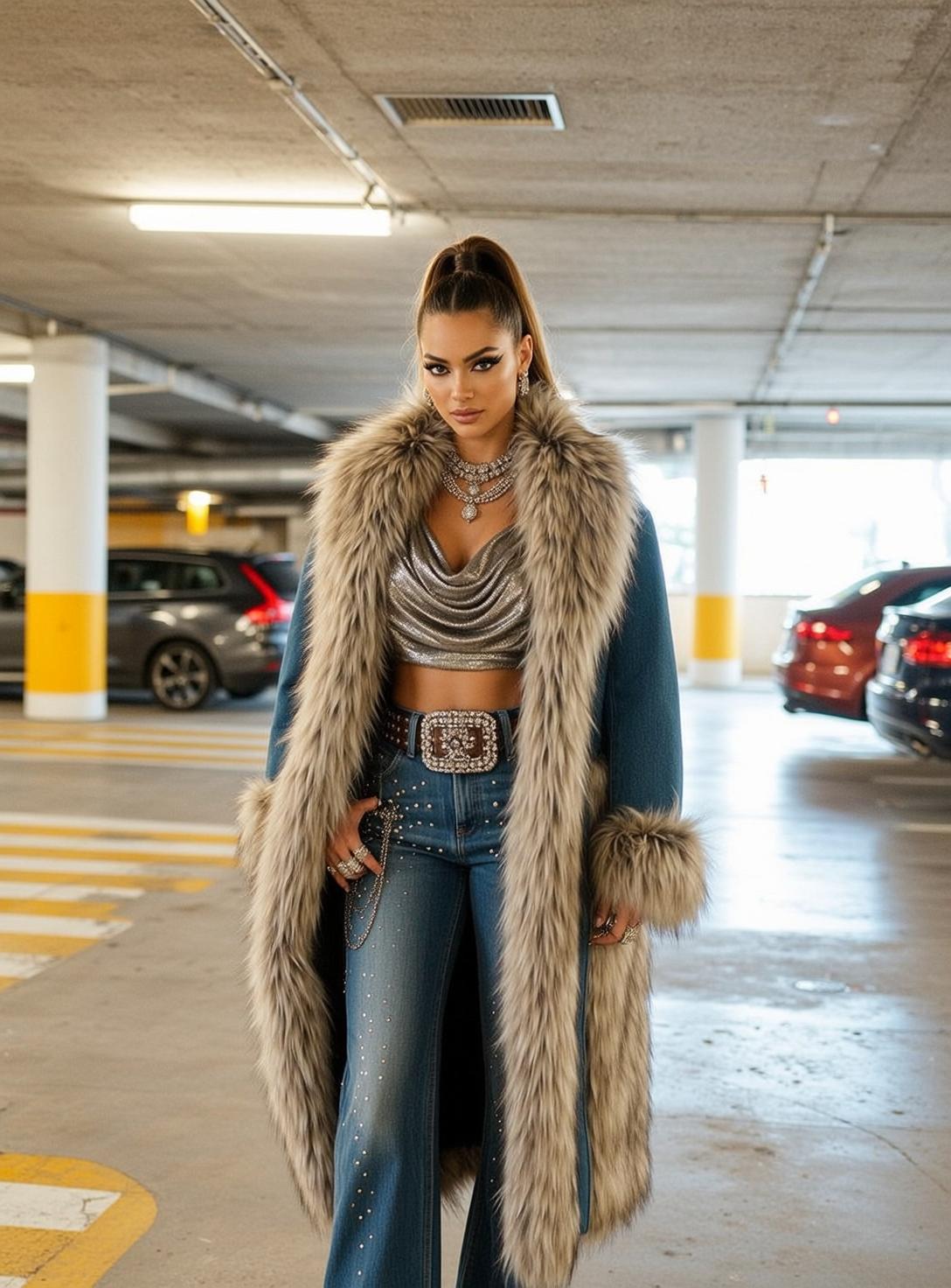 Y2k Stands Facing Forward Parking Garage Her