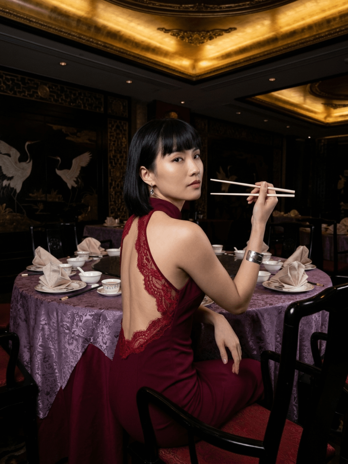 Fashion Editorial Ornate Chinese Restaurant After Service