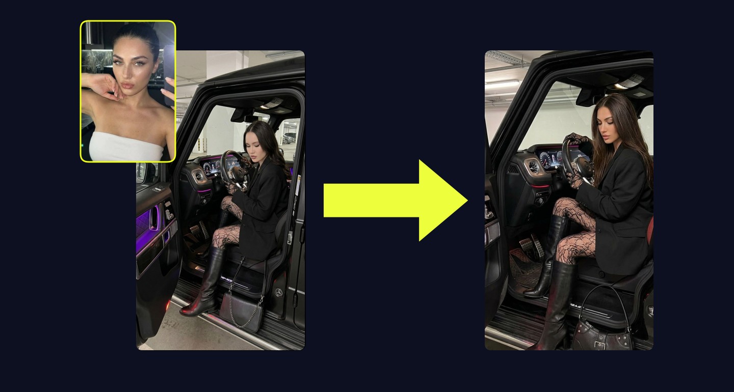 Lily remix walkthrough for Girl In G Class Driver Seat Purple Red Lighting