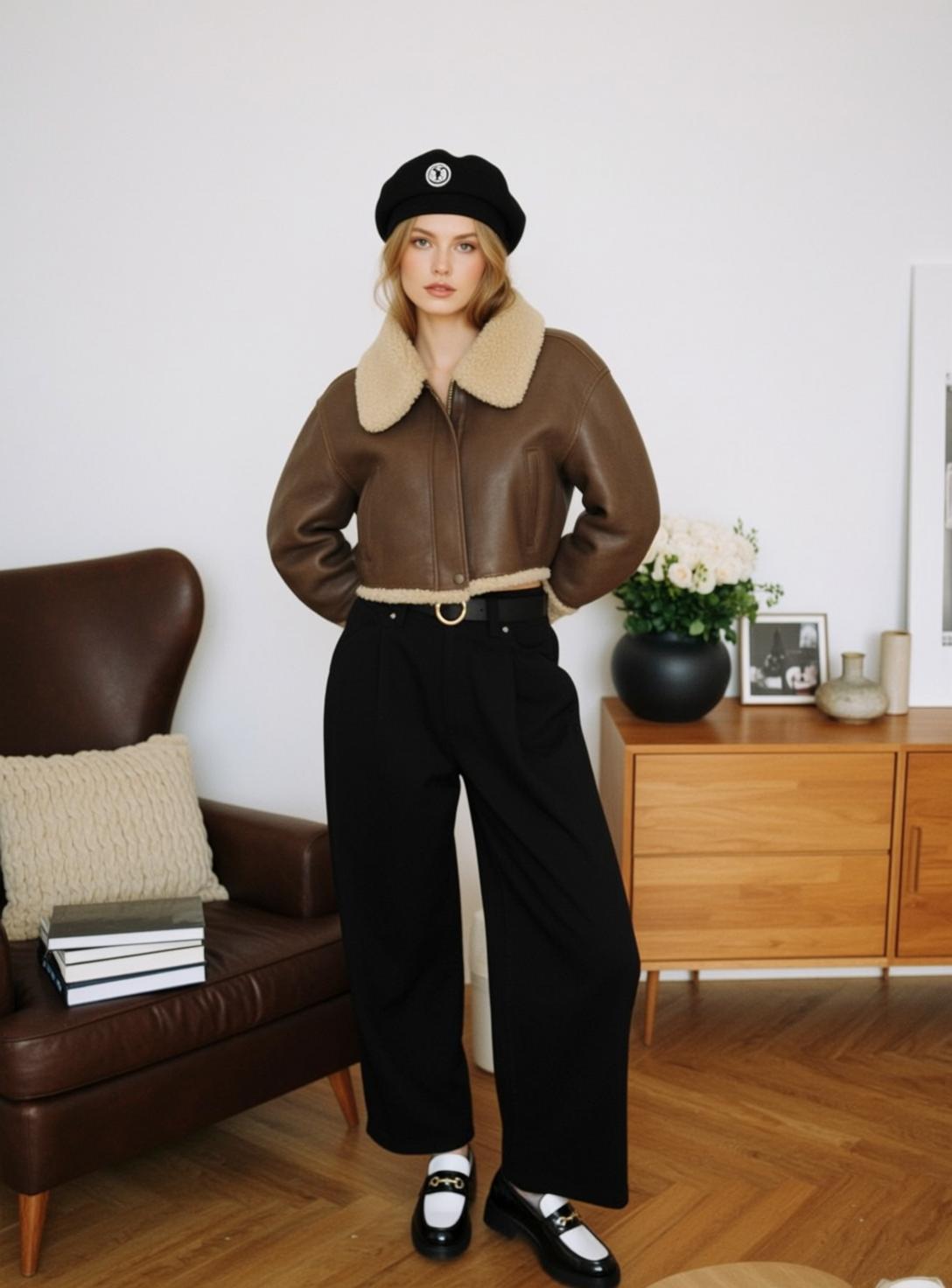 Casual Young Blonde Wavy Fair Brown Cropped