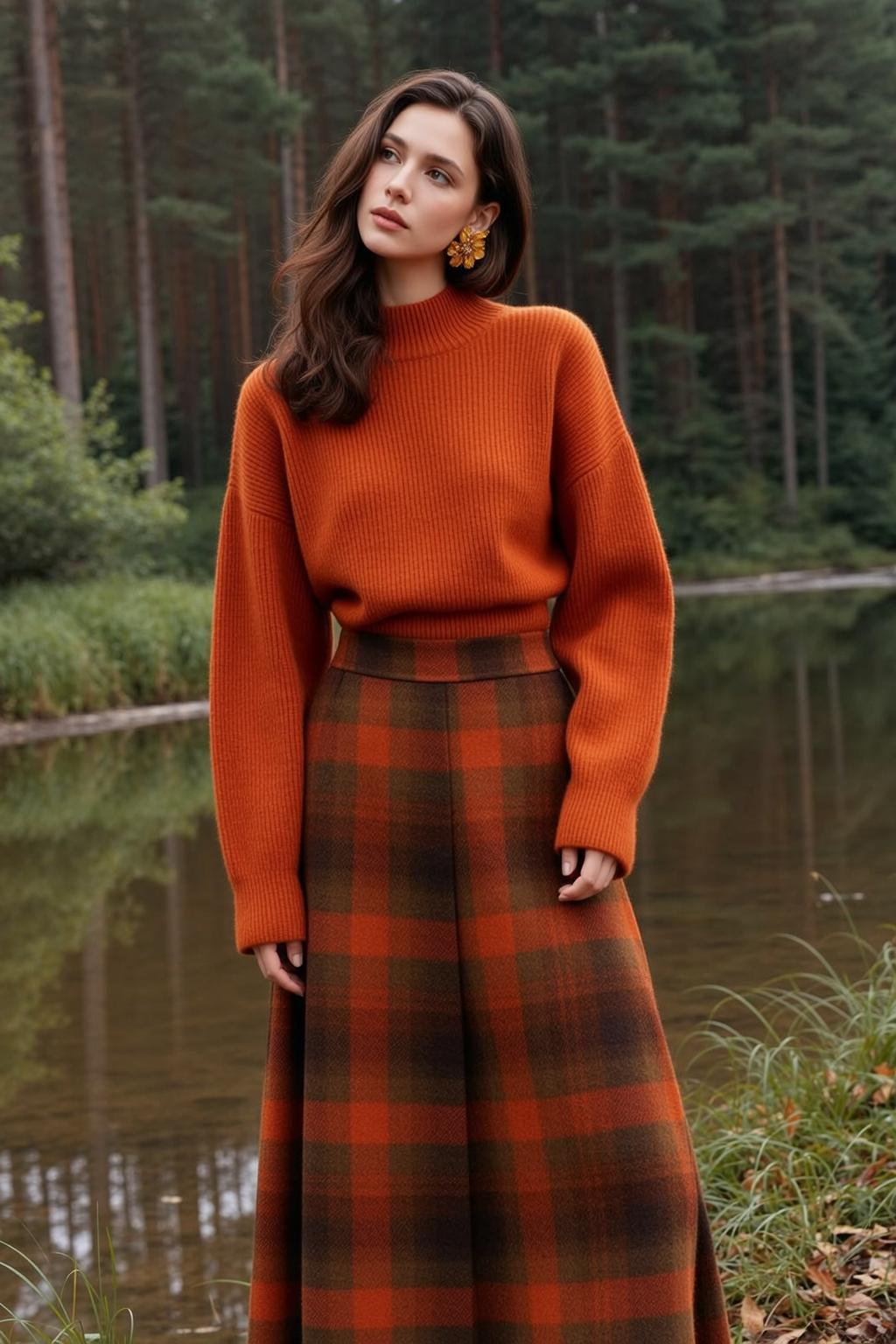 Orange Turtleneck Forest Lake