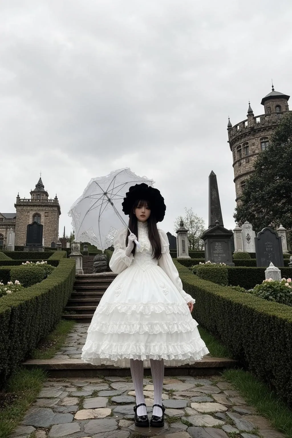 Umbrella Cemetery Portrait