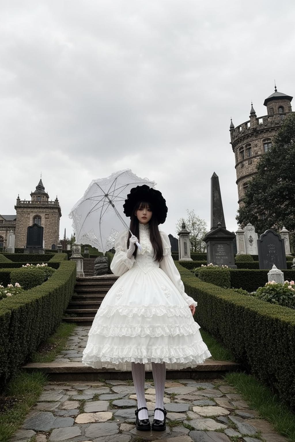 Umbrella Cemetery Portrait