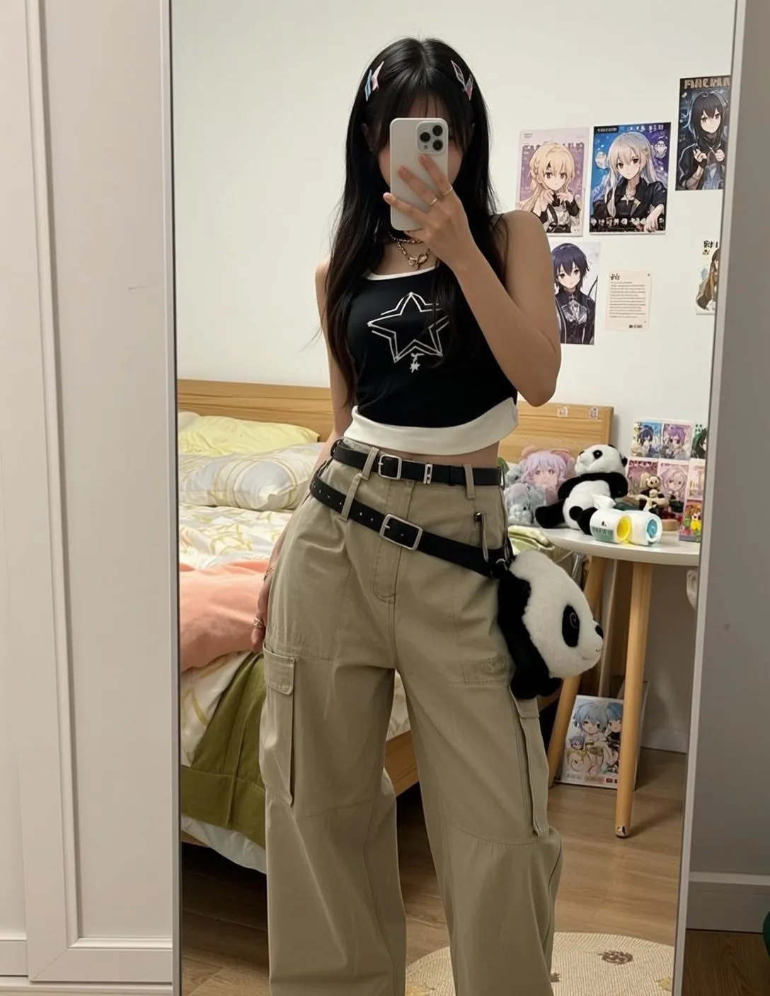 Necklace In Mirror Selfie