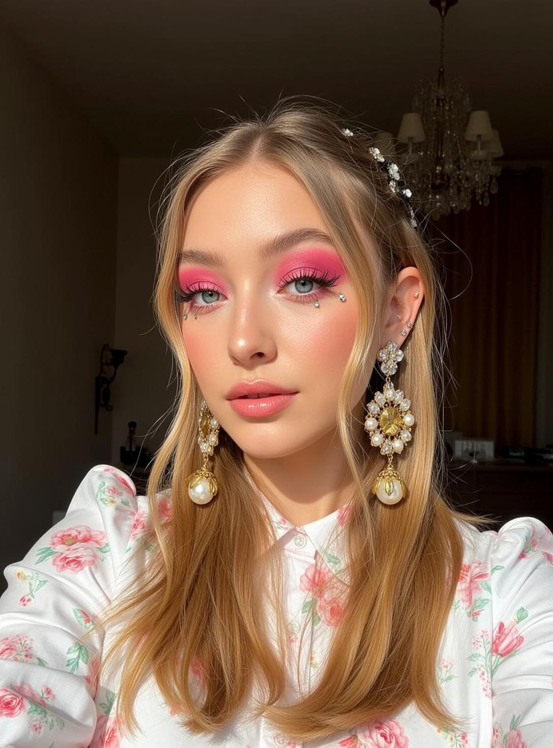 Floral Hair Accessory Portrait