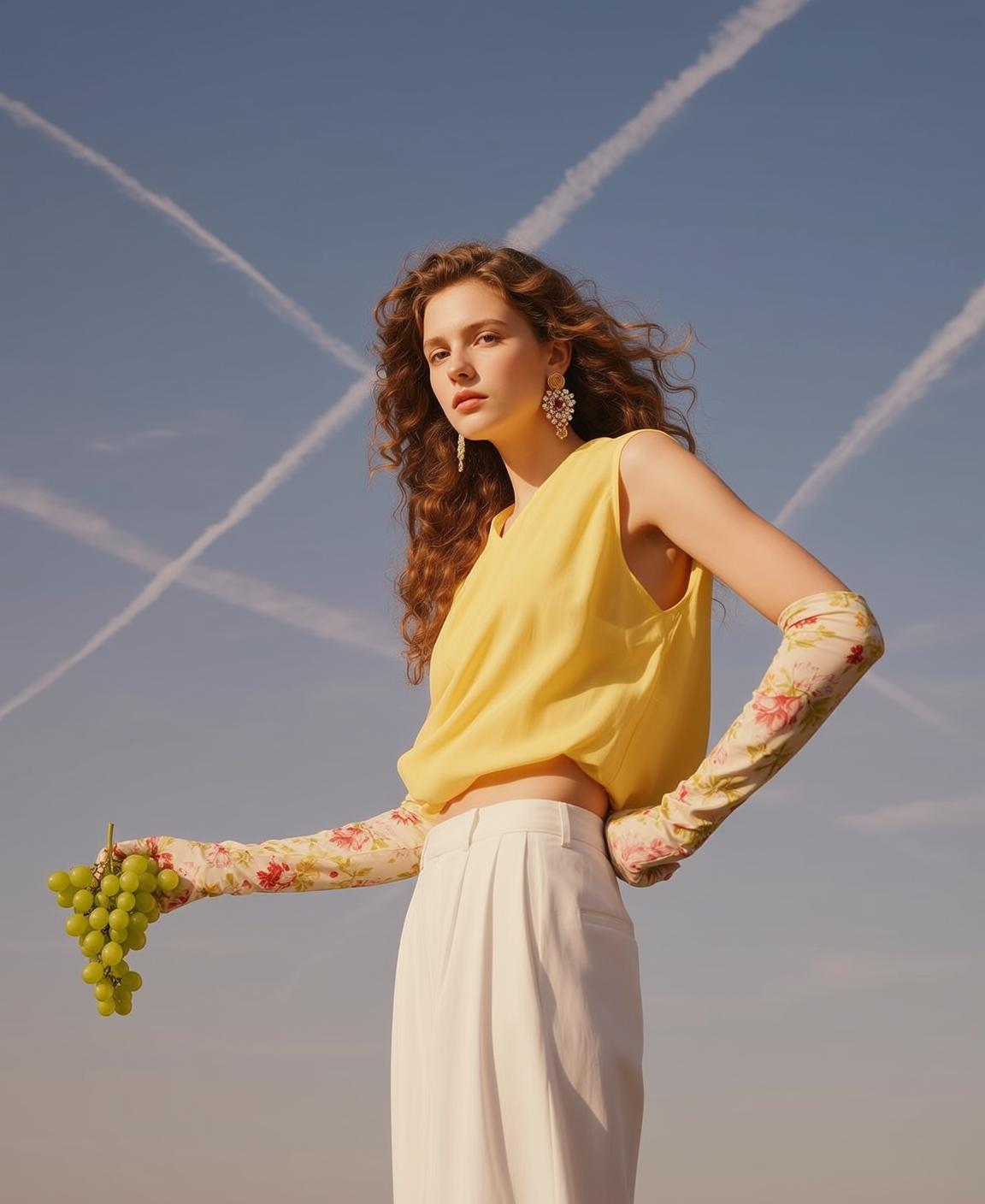 Grapes Yellow Top Editorial
