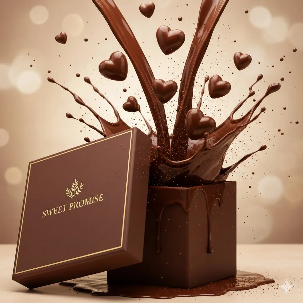 Luxury Chocolate Melt Slow Motion