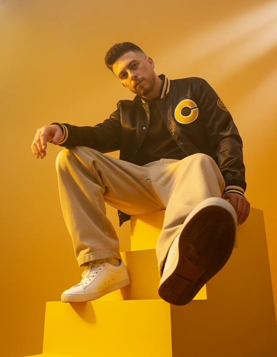 Yellow Block Streetwear Low Angle