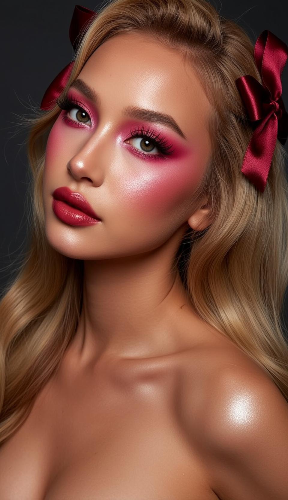 Makeup Close-up Orientation Photorealistic Young Fair Skin