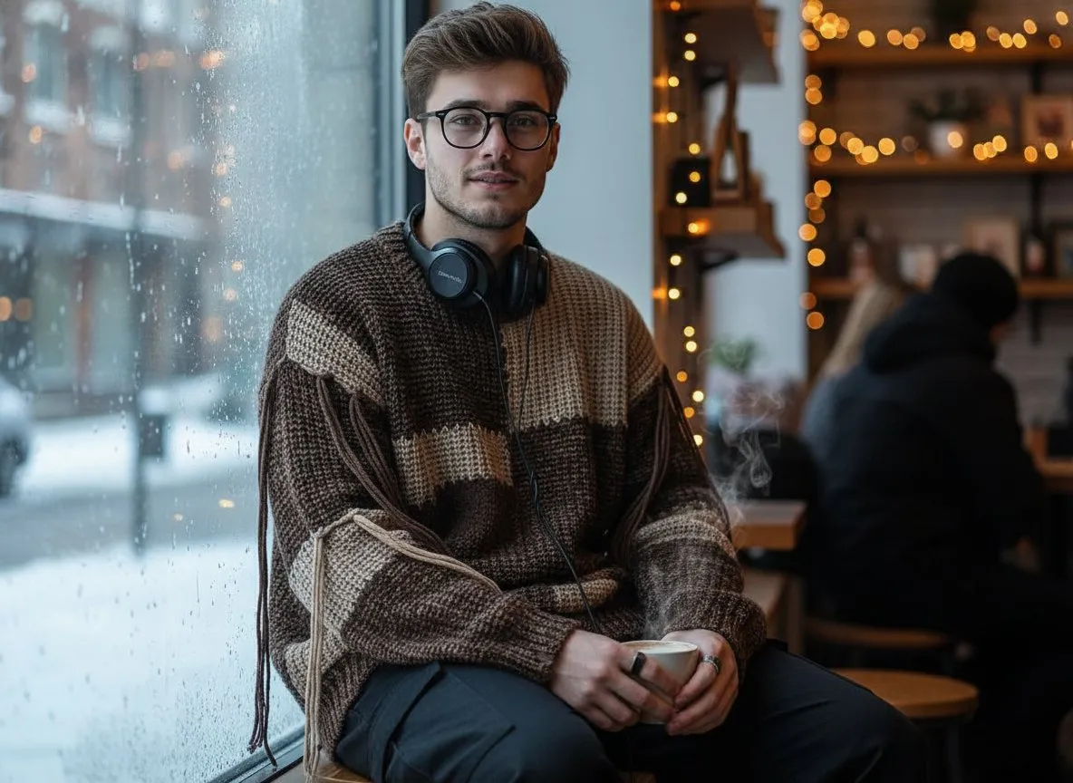 Rings In Knitwear Portrait