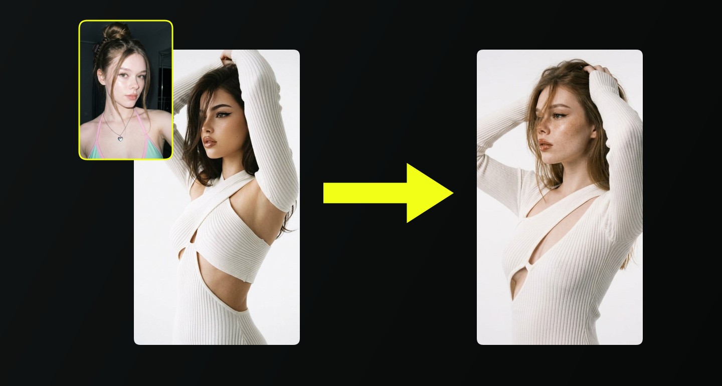 Mila remix walkthrough for Vintage 90s Fashion Portrait Studio Lighting White Dress