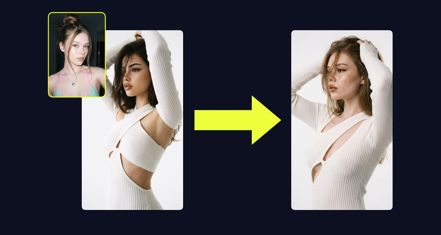 Mila remix walkthrough for Vintage 90s Fashion Portrait Studio Lighting White Dress