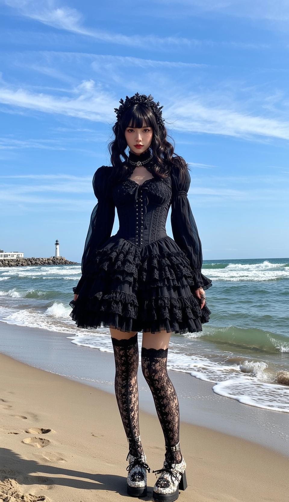 Black Corset Mini Dress