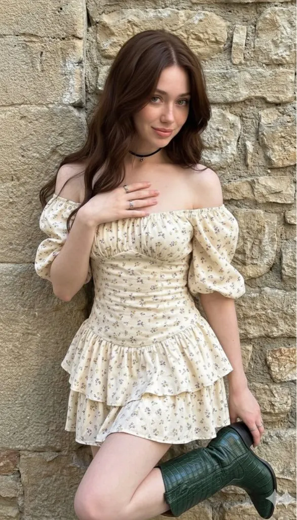 Necklace Bracelets And Rings In Dress Portrait