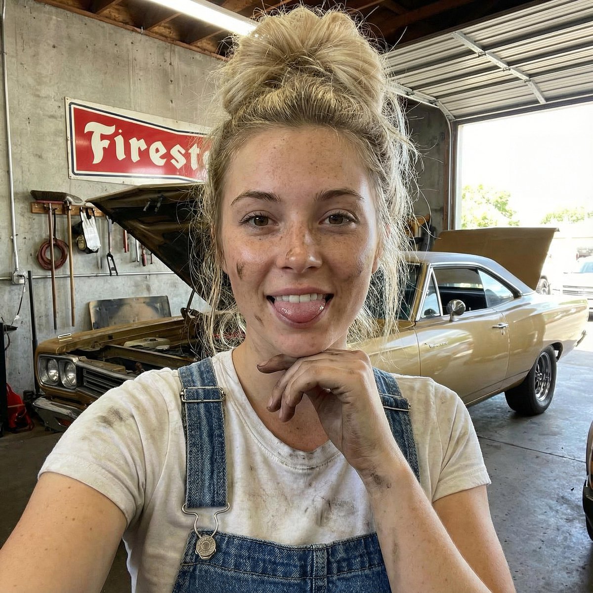 Playful Mechanic Portrait
