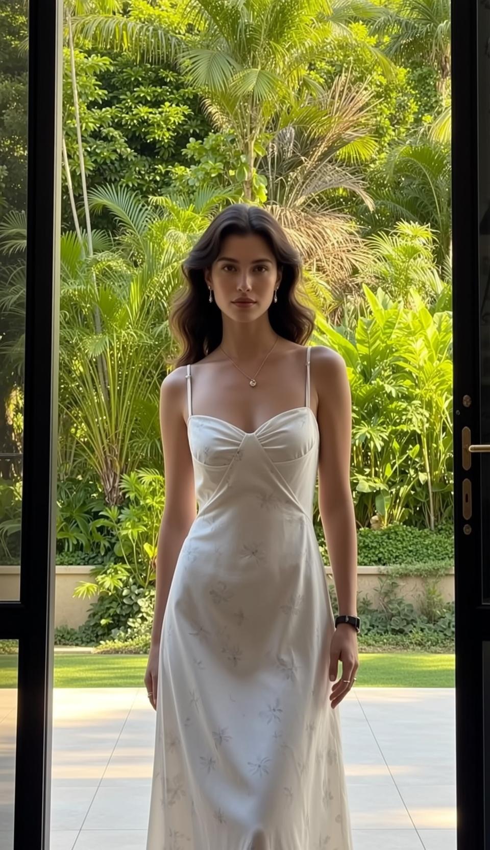 Floral Slip Dress Tropical Doorway