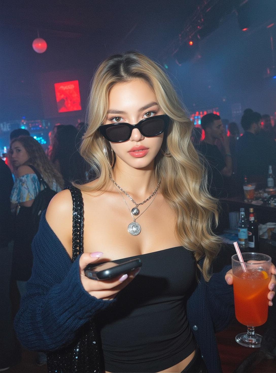Nightclub Cardigan Cocktail Look