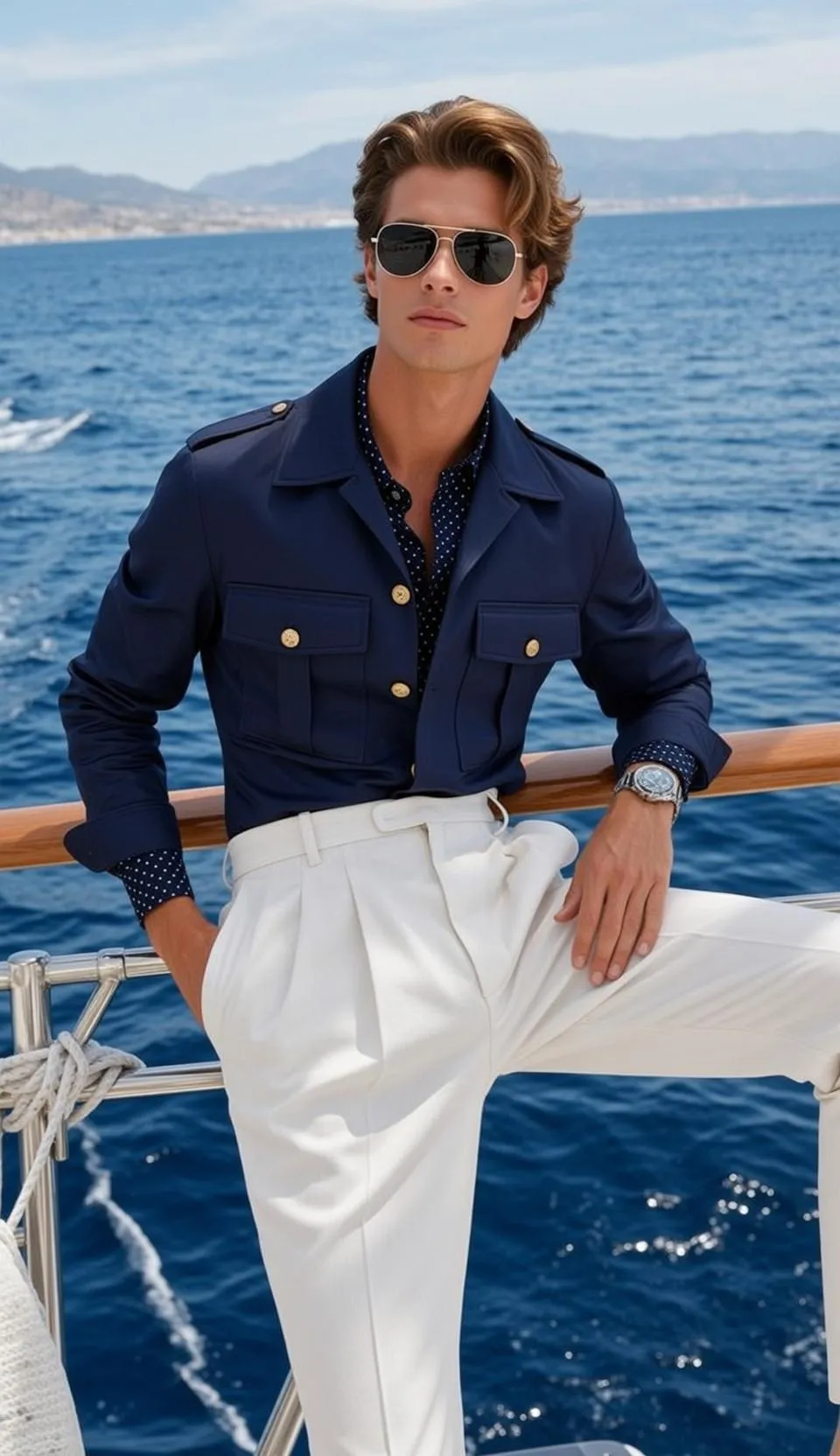 Sunglasses On A Yacht At Sea
