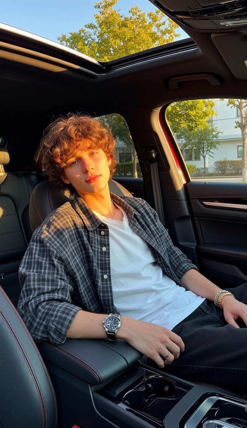 World Seated Passenger Seat Car Leaning Back