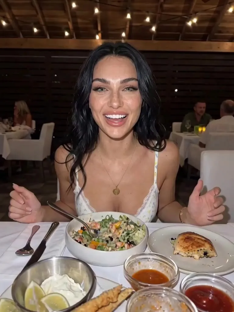 Dinner Table Hand Gestures and Smile