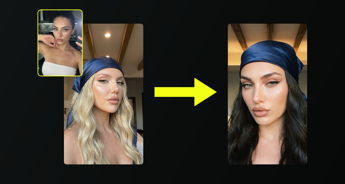Lily remix walkthrough for Satin Bandana Selfie Soft Light Expressive Gaze