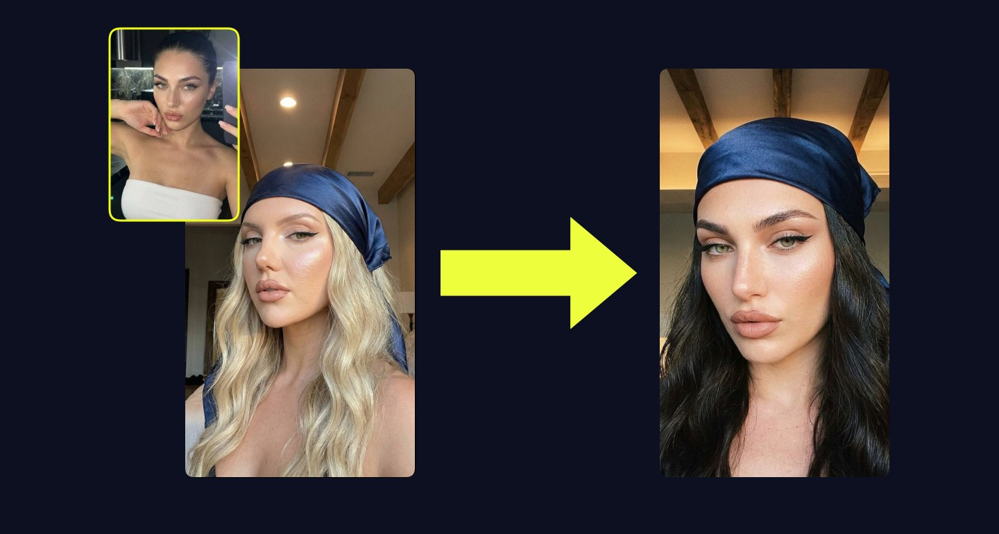 Lily remix walkthrough for Satin Bandana Selfie Soft Light Expressive Gaze