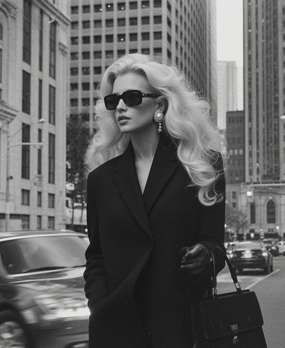 Sunglasses And Earrings In Street Portrait