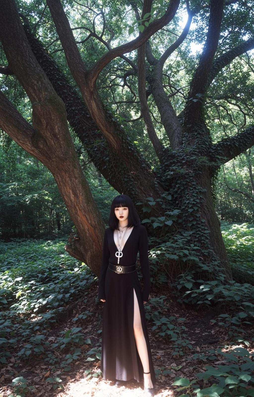 Forest Dress Portrait