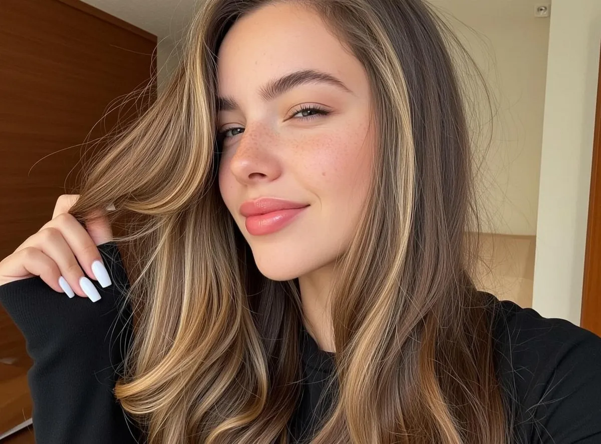 Makeup And Manicure In Beauty Closeup