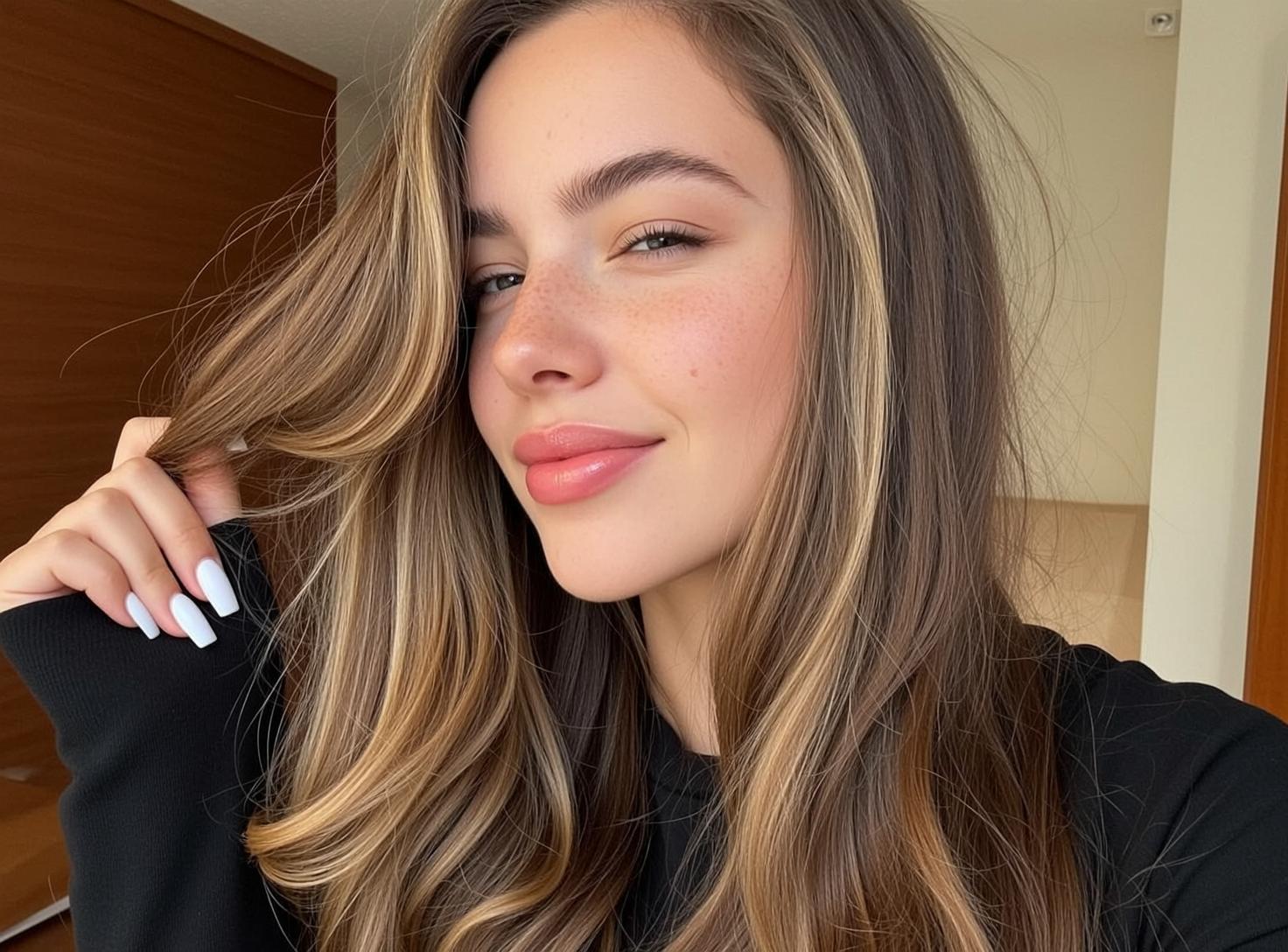 Explore Captured Close-up Head-and-shoulders Angled Slightly Her