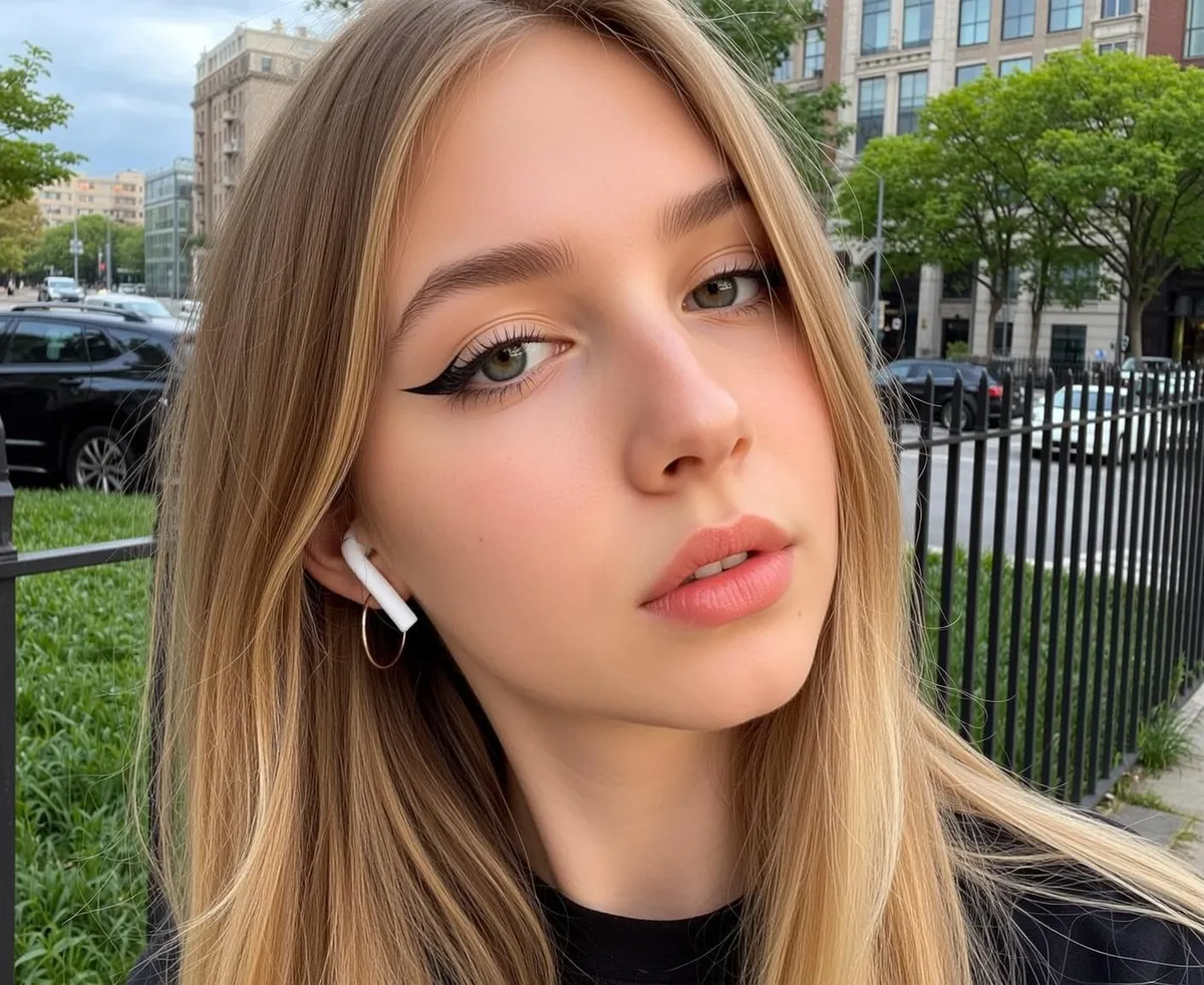 Earrings In Street Portrait