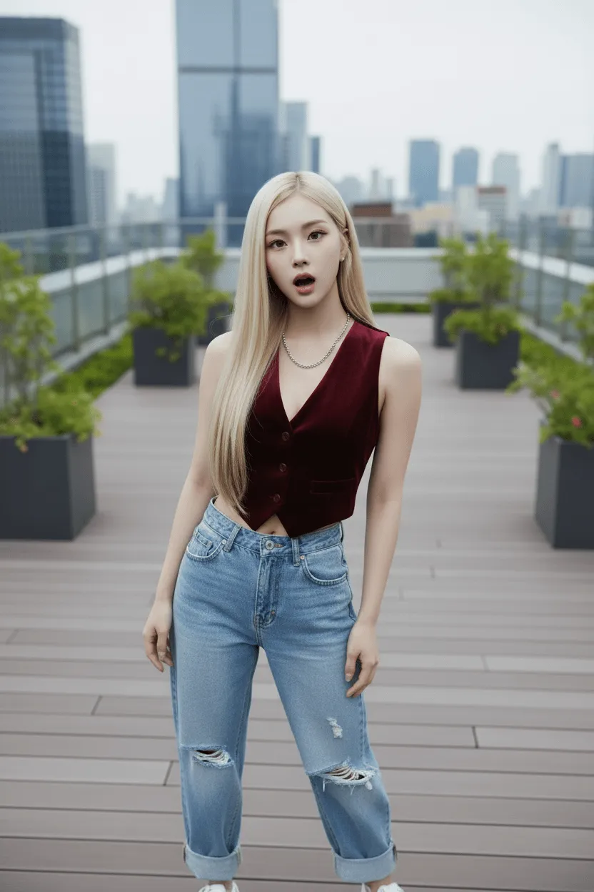 Necklace On A Rooftop