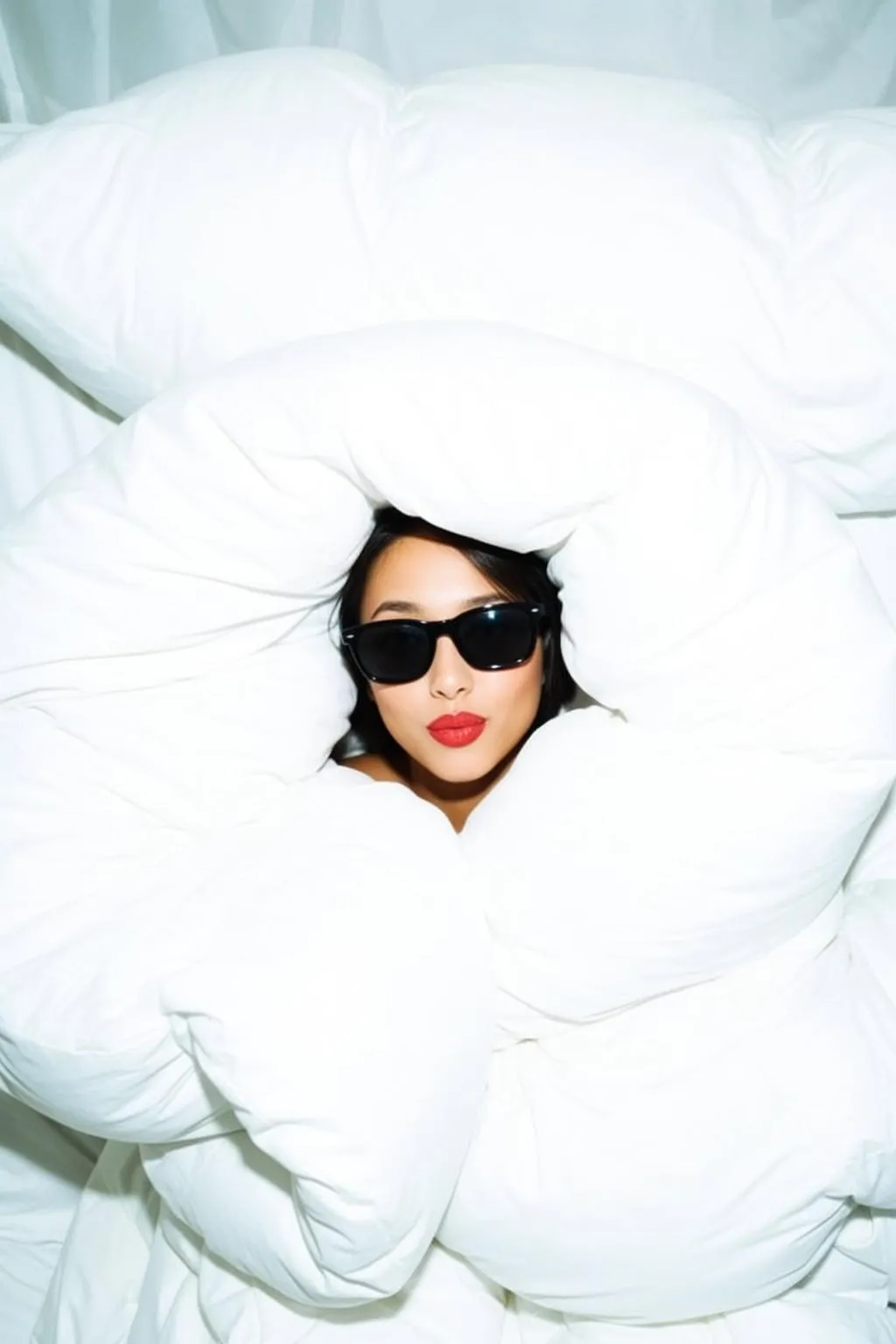 Sunglasses In A Bedroom Portrait