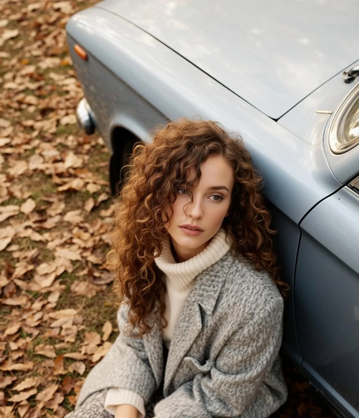 Autumn Young Curly Auburn Hair Long Fair