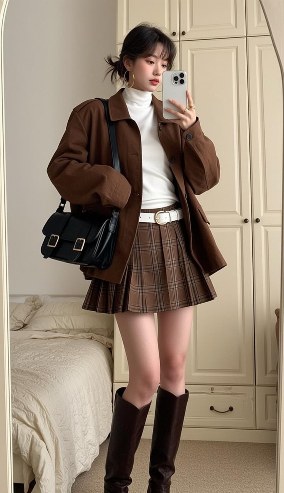Acubi Young Dark Brown Tied Messy Bun