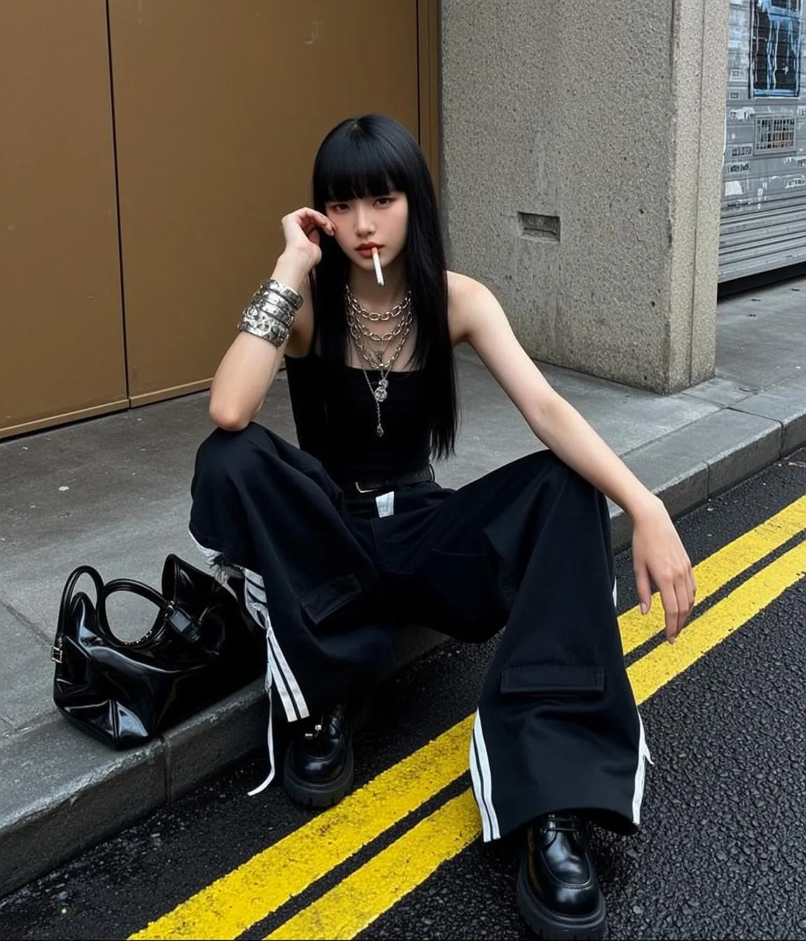 Necklace And Bracelets On A City Street